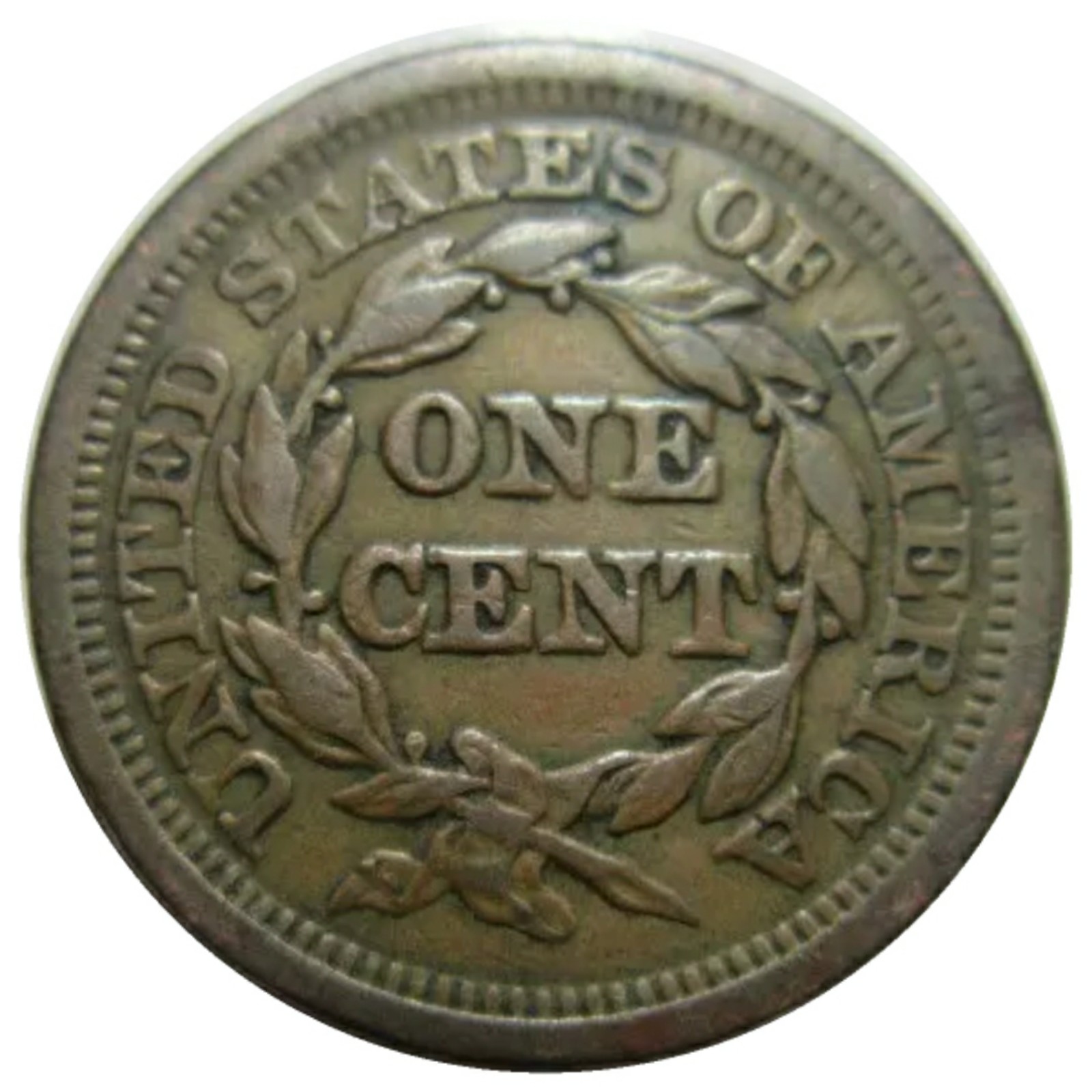 1849-1c-Braided-Hair-Large-Cent-#2